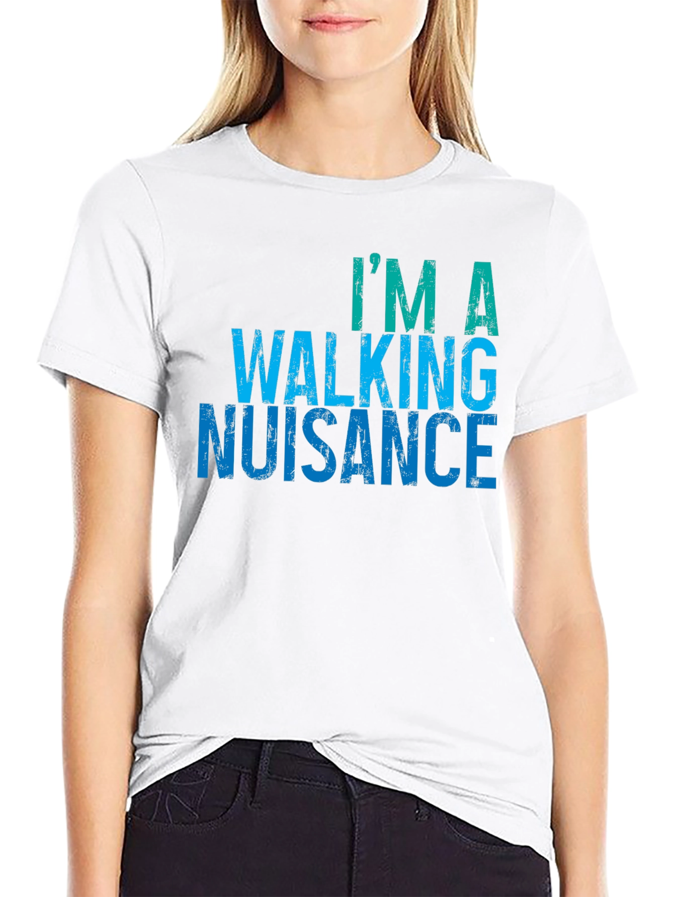 Walking Nuisance Graphic Tee - Mens Black T-Shirt