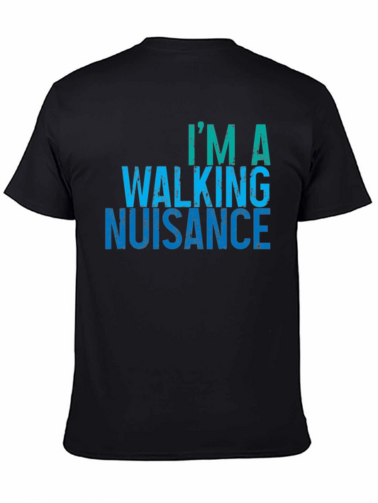Walking Nuisance Graphic Tee - Mens Black T-Shirt