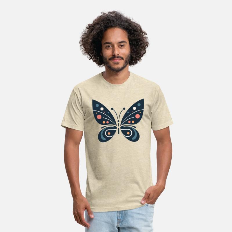 Nature Harmony: Dark Blue Butterfly Abstract