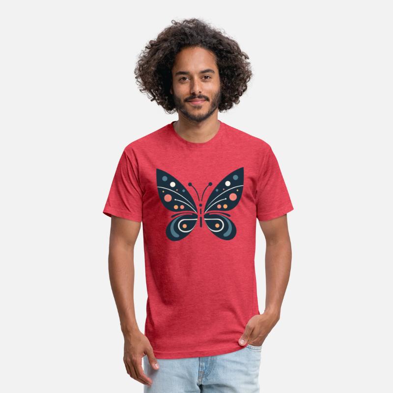 Nature Harmony: Dark Blue Butterfly Abstract