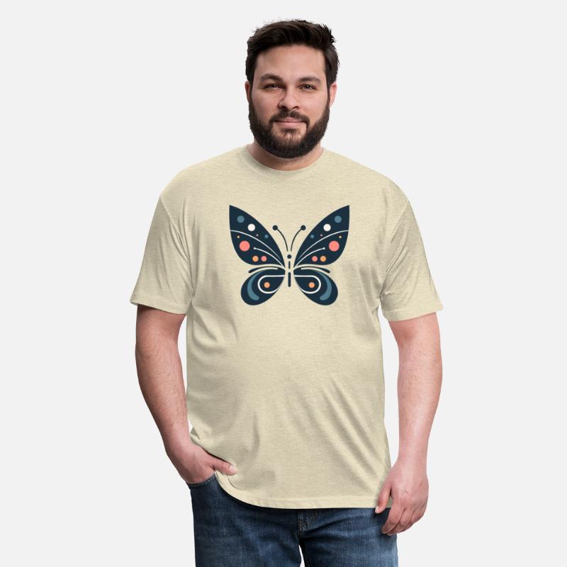 Nature Harmony: Dark Blue Butterfly Abstract