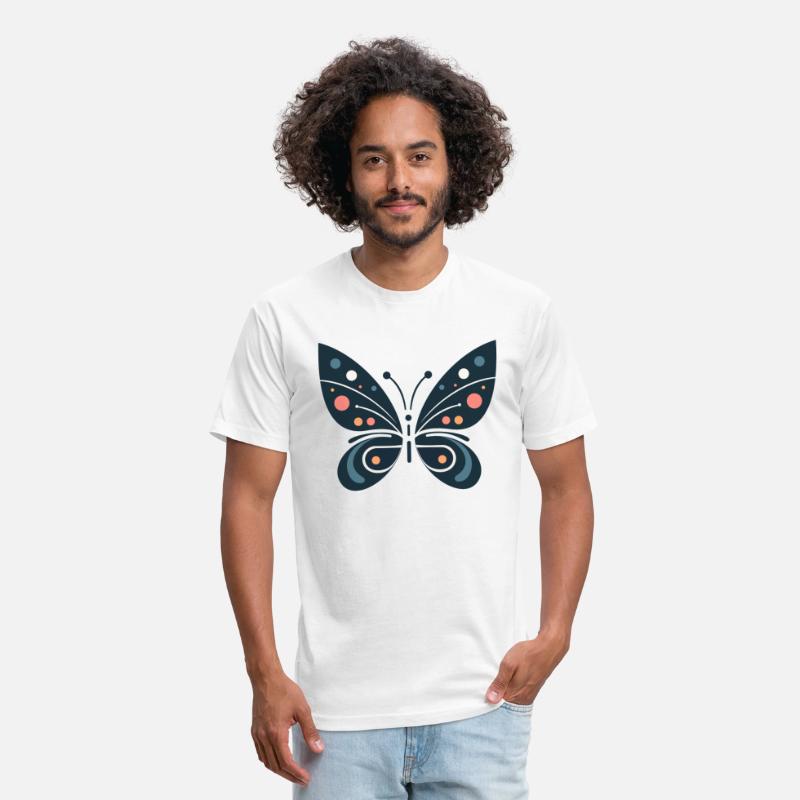 Nature Harmony: Dark Blue Butterfly Abstract
