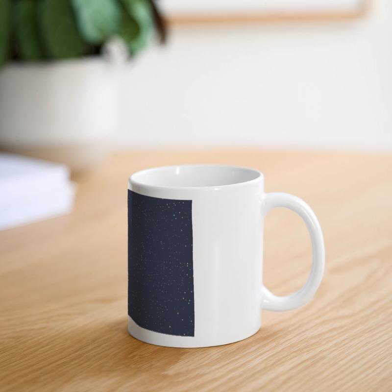 Navy Blue Golden Dots Pattern