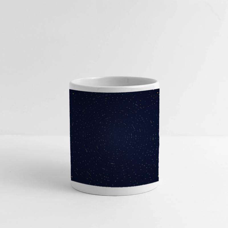 Navy Blue Golden Dots Pattern