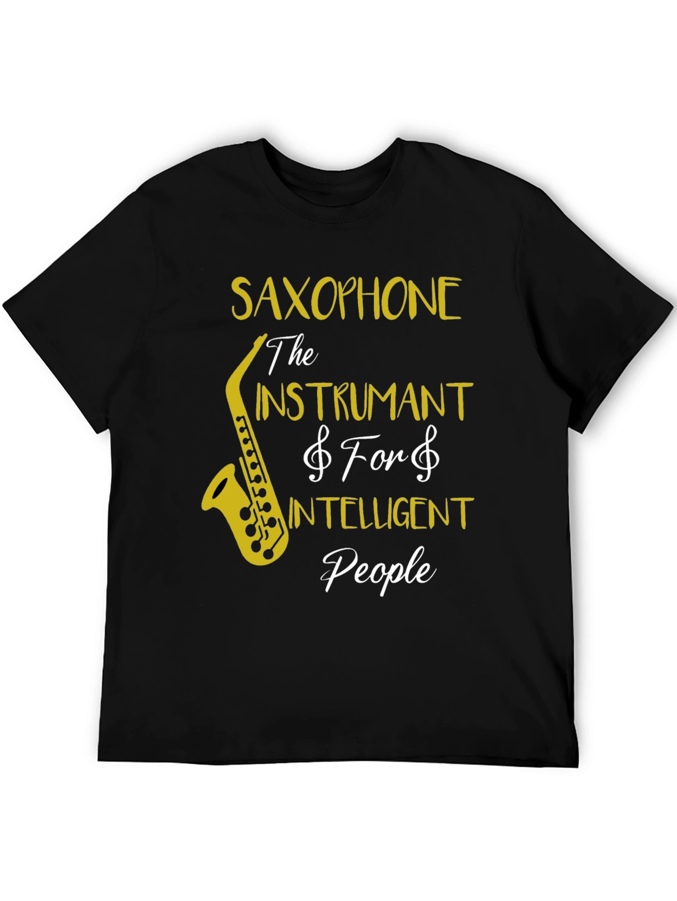 Saxophone Intelligent People T-Shirt - Music Lover Tee