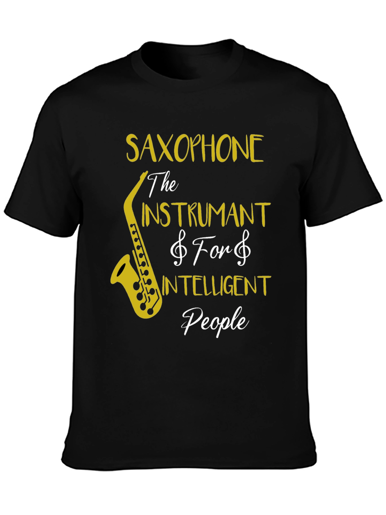 Saxophone Intelligent People T-Shirt - Music Lover Tee