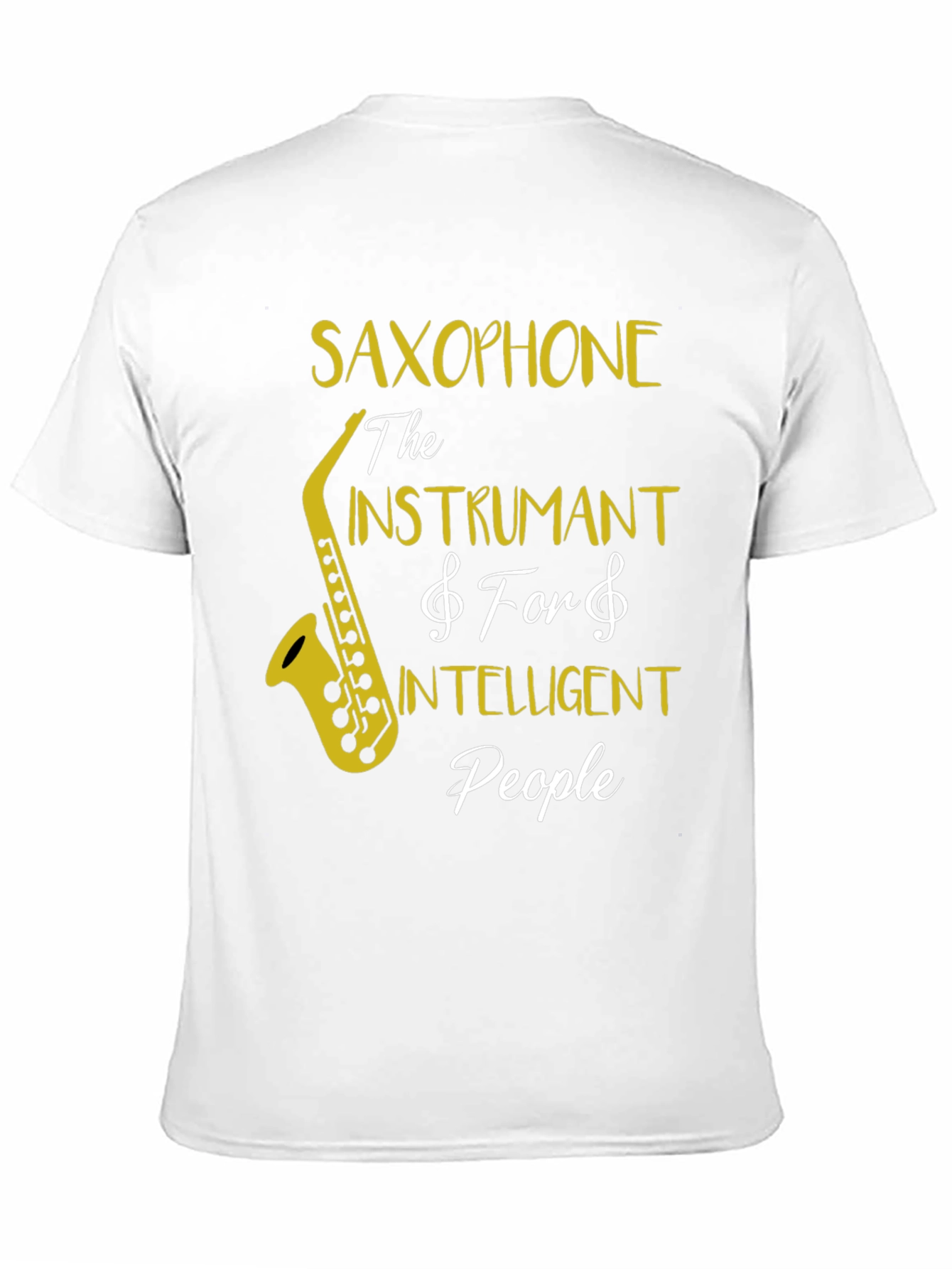 Saxophone Intelligent People T-Shirt - Music Lover Tee
