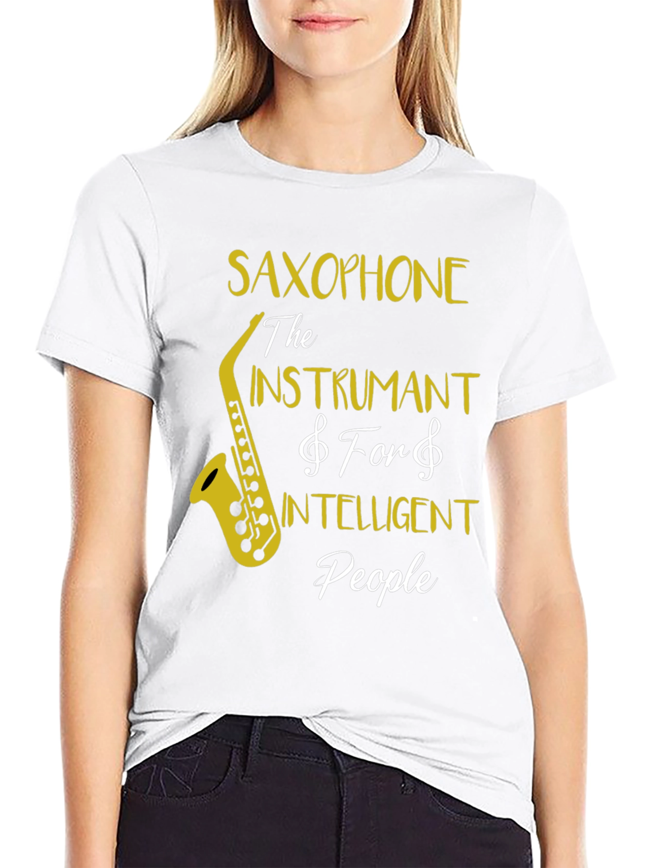 Saxophone Intelligent People T-Shirt - Music Lover Tee