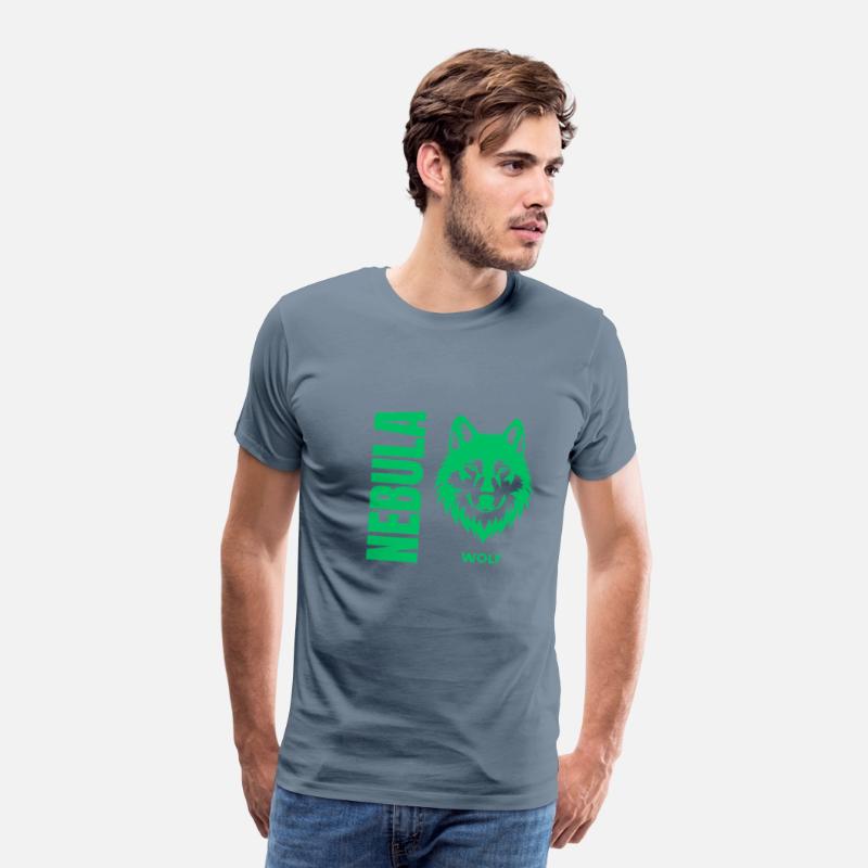 Nebula Wolf –Bold Minimalist Wolf Head Graphic Tee
