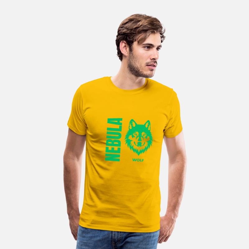 Nebula Wolf –Bold Minimalist Wolf Head Graphic Tee