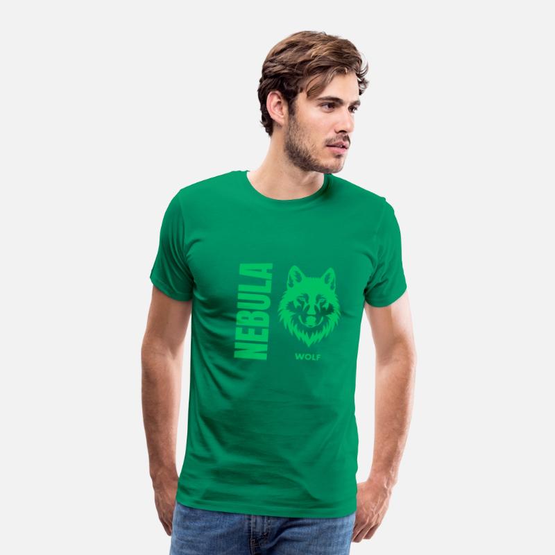 Nebula Wolf –Bold Minimalist Wolf Head Graphic Tee
