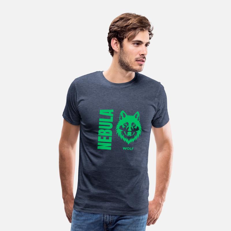 Nebula Wolf –Bold Minimalist Wolf Head Graphic Tee