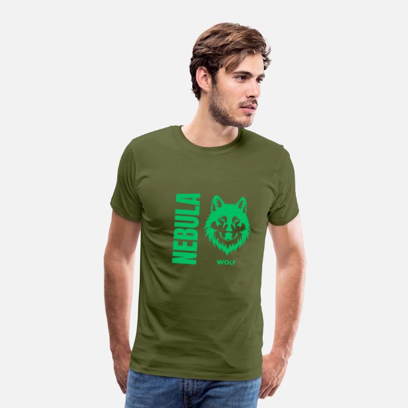 Nebula Wolf –Bold Minimalist Wolf Head Graphic Tee