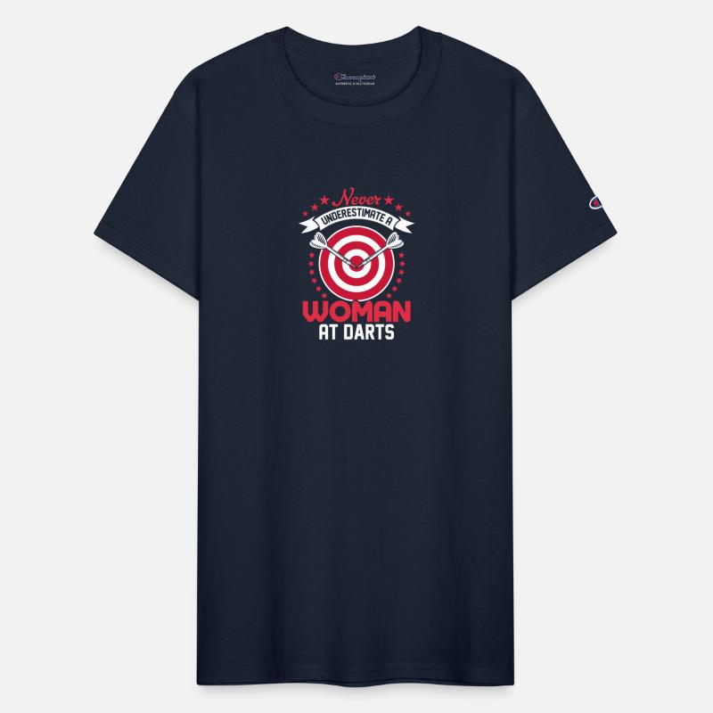 Never Underestimate A Woman At Darts Bullseye Team