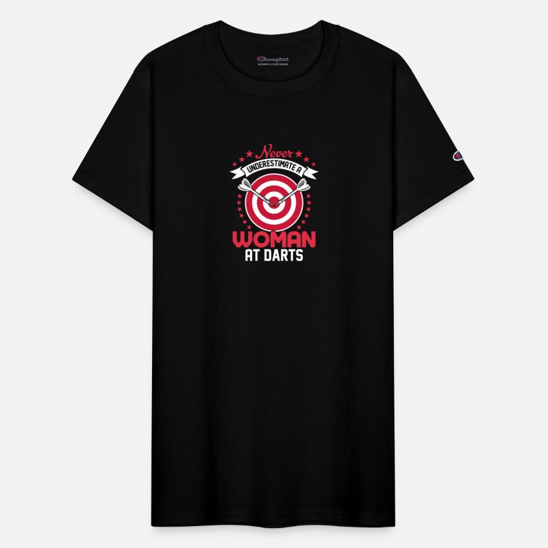 Never Underestimate A Woman At Darts Bullseye Team