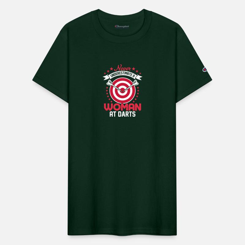 Never Underestimate A Woman At Darts Bullseye Team