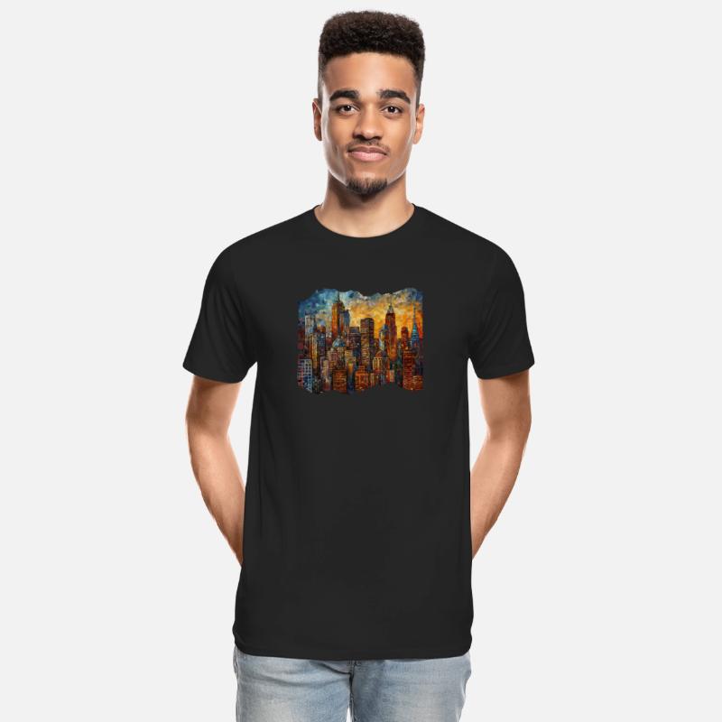 New York Skyline Van Gogh Metropolitan Majesty