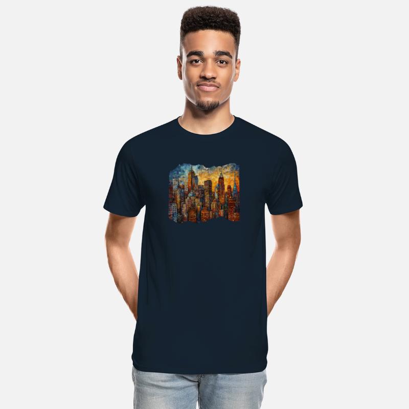 New York Skyline Van Gogh Metropolitan Majesty