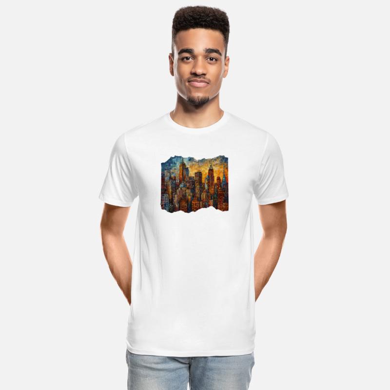 New York Skyline Van Gogh Metropolitan Majesty