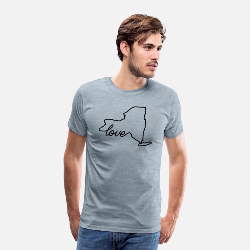 New York State - Love State Map Outline