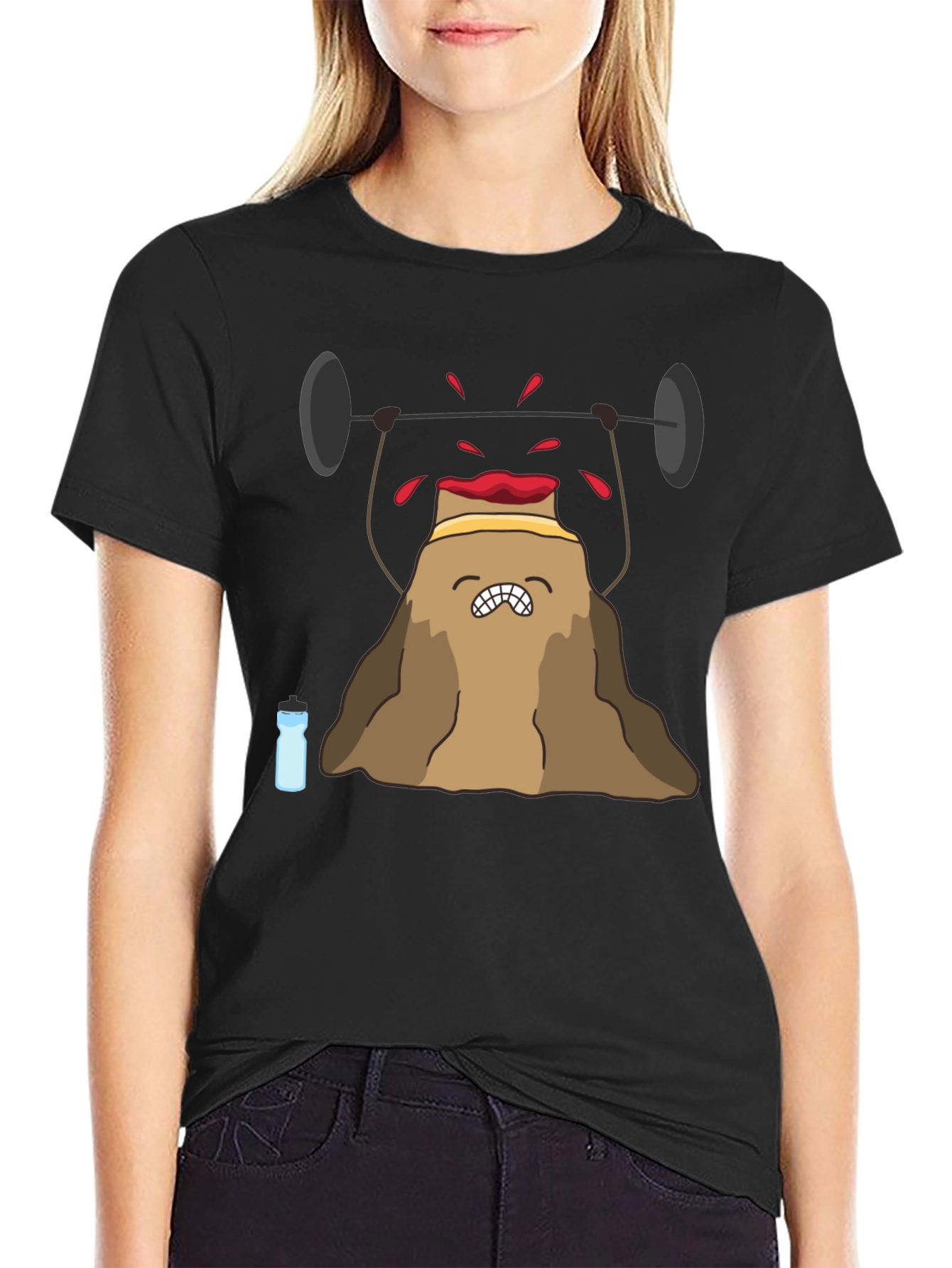 Funny Food Pun T-Shirt - Workout Hummus