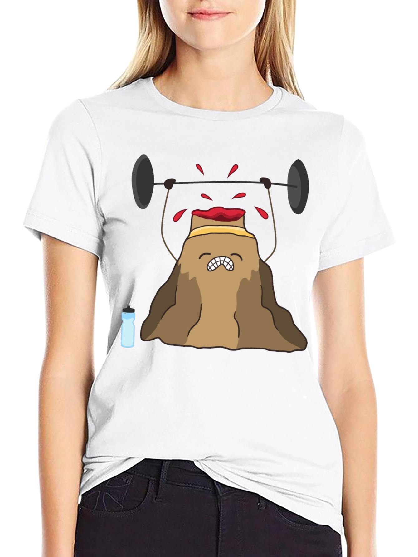 Funny Food Pun T-Shirt - Workout Hummus