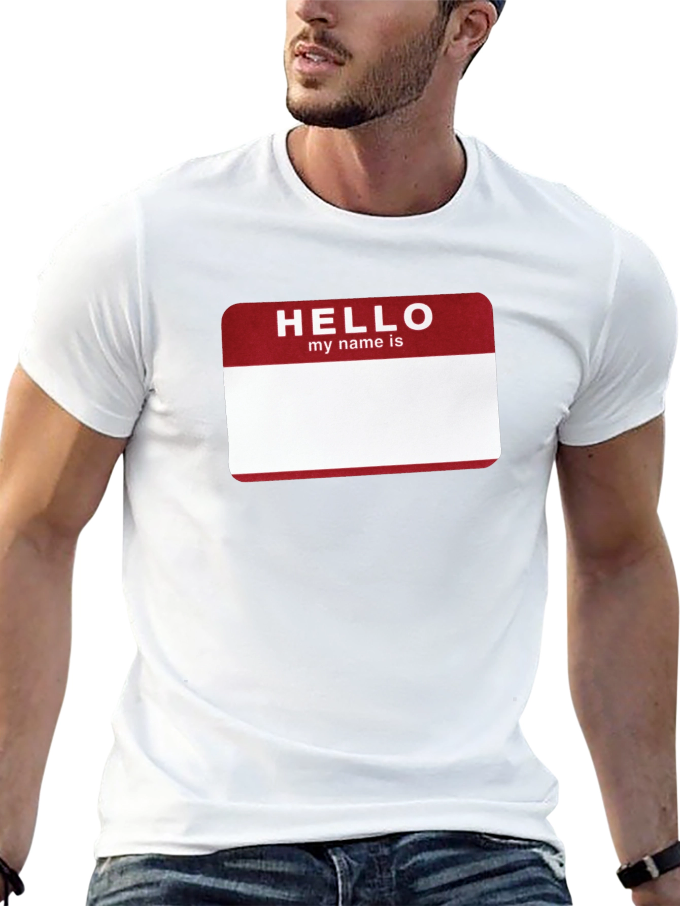 Hello My Name Is Graphic T-Shirt - Black