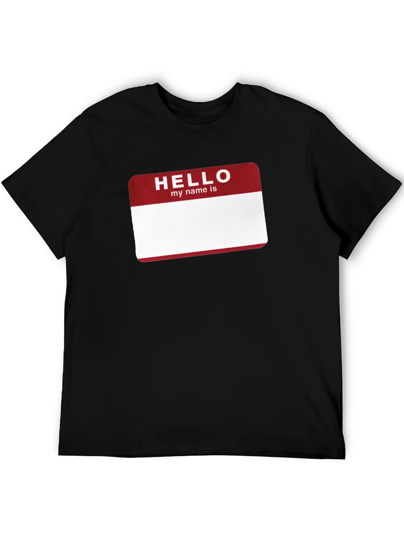 Hello My Name Is Graphic T-Shirt - Black