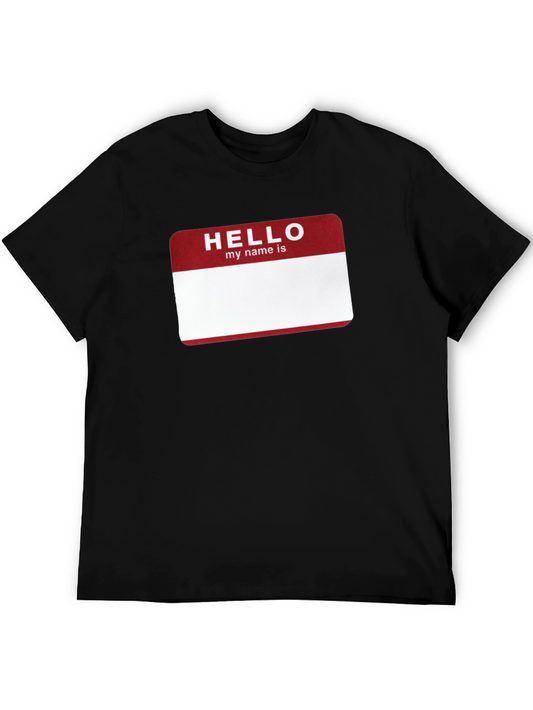 Hello My Name Is Graphic T-Shirt - Black