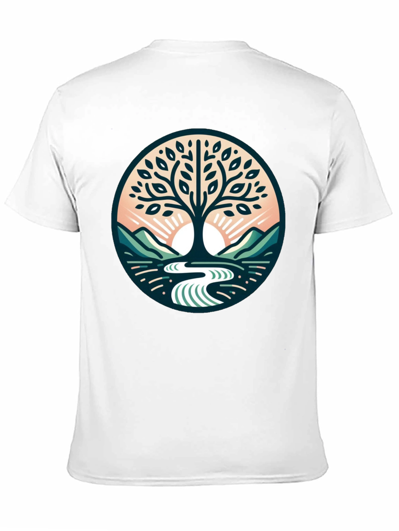 Nature Tree of Life Graphic Black Tee