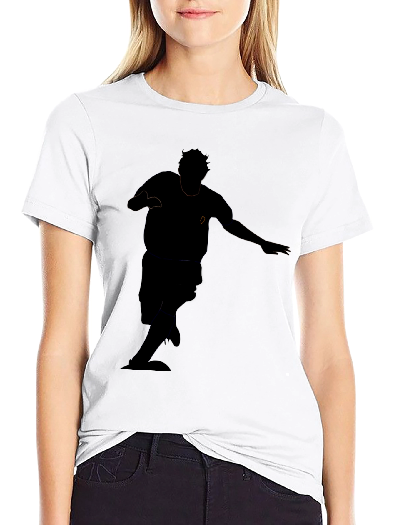 Mens Black Graphic Print T-Shirt