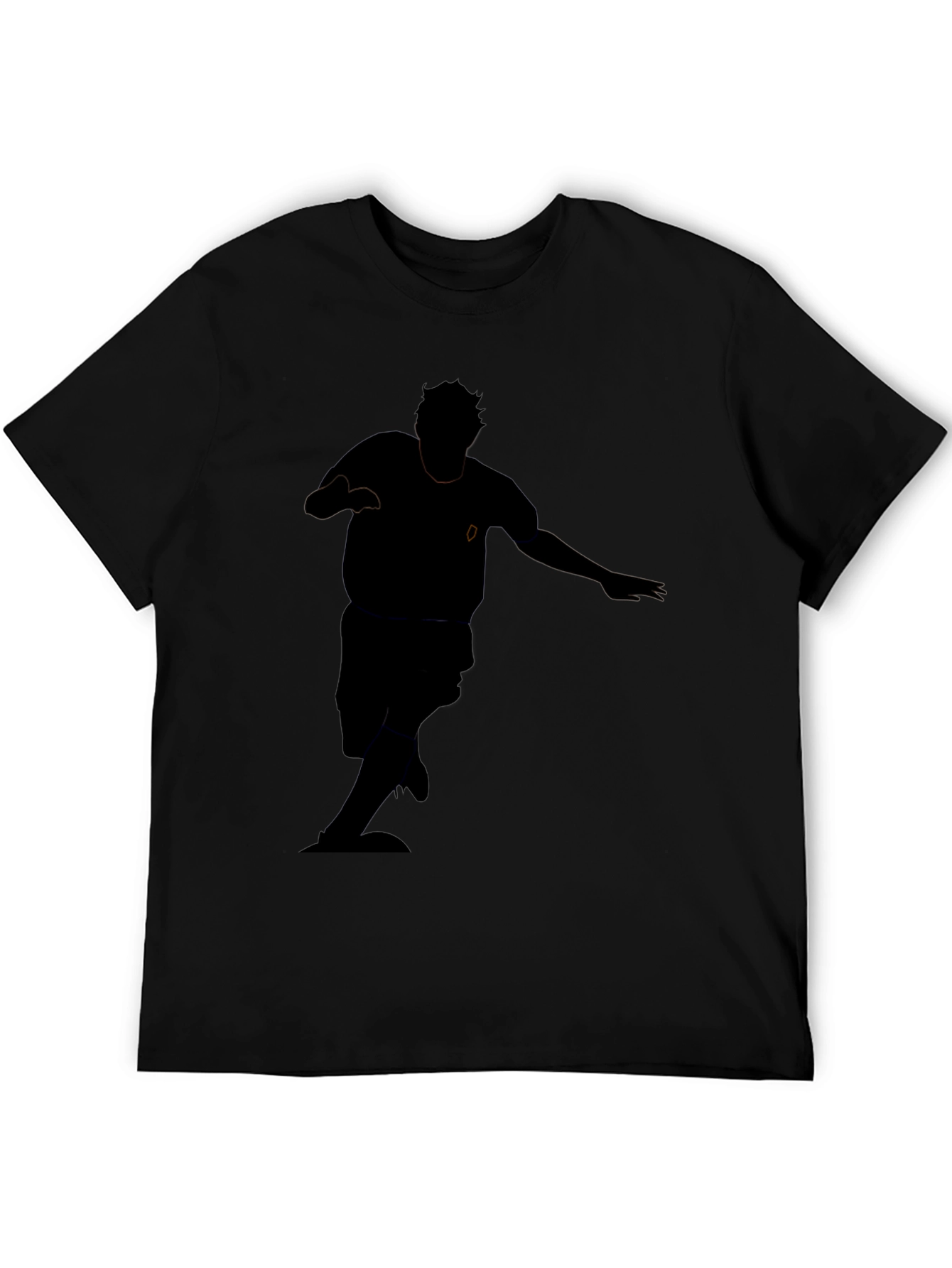 Mens Black Graphic Print T-Shirt