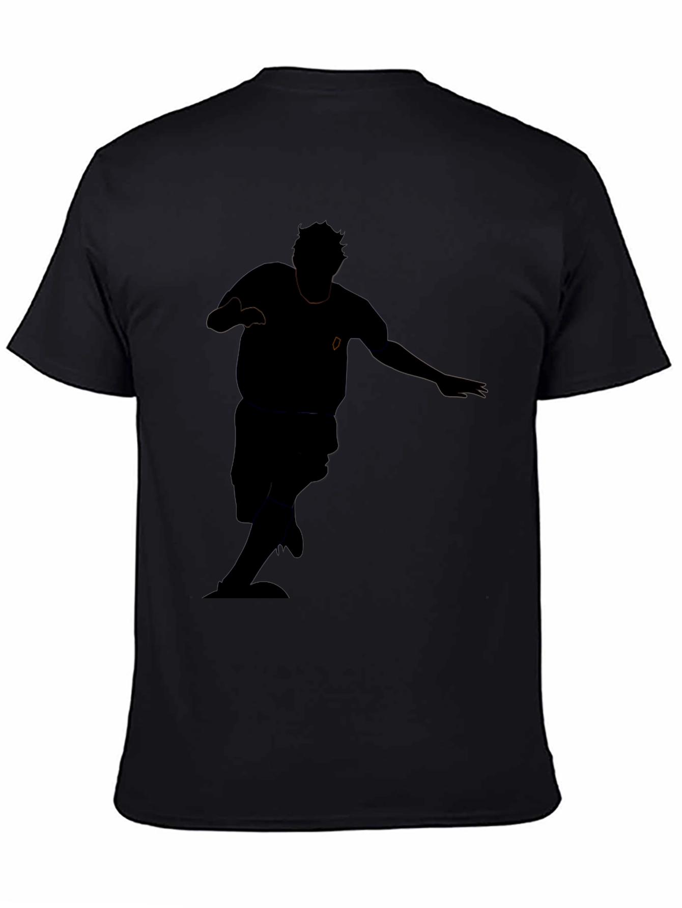 Mens Black Graphic Print T-Shirt