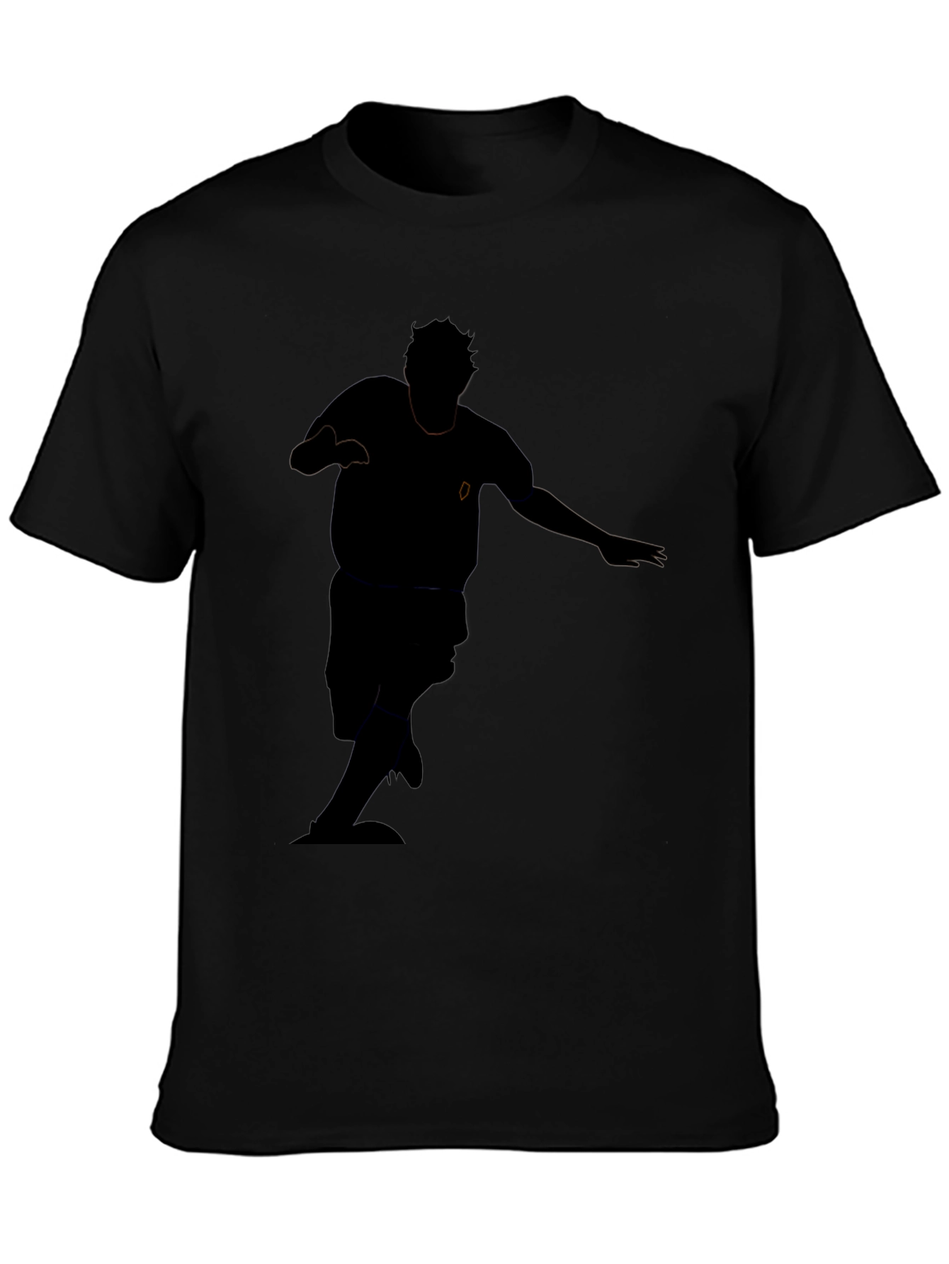 Mens Black Graphic Print T-Shirt