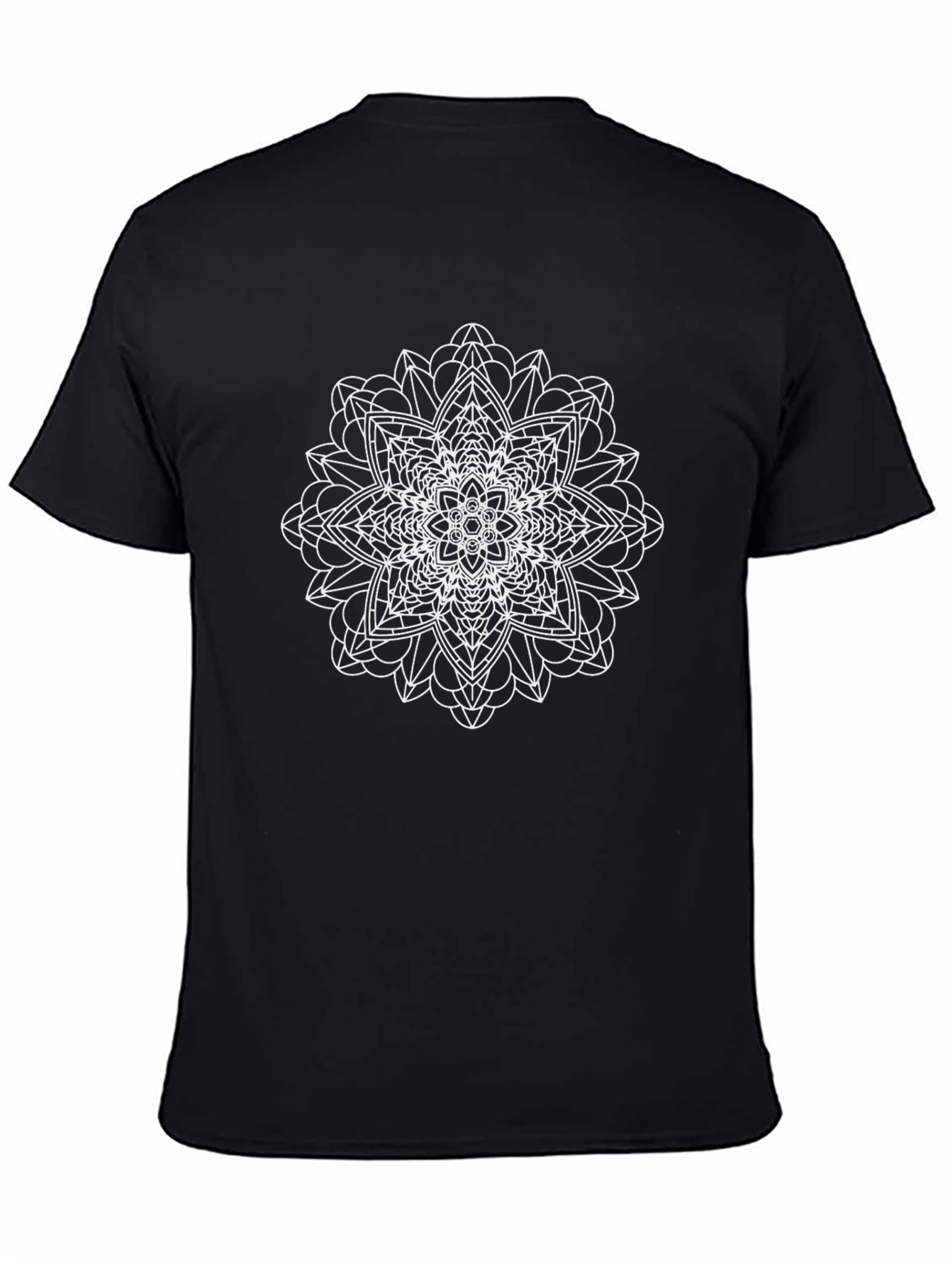 Mandala Design Black T-Shirt