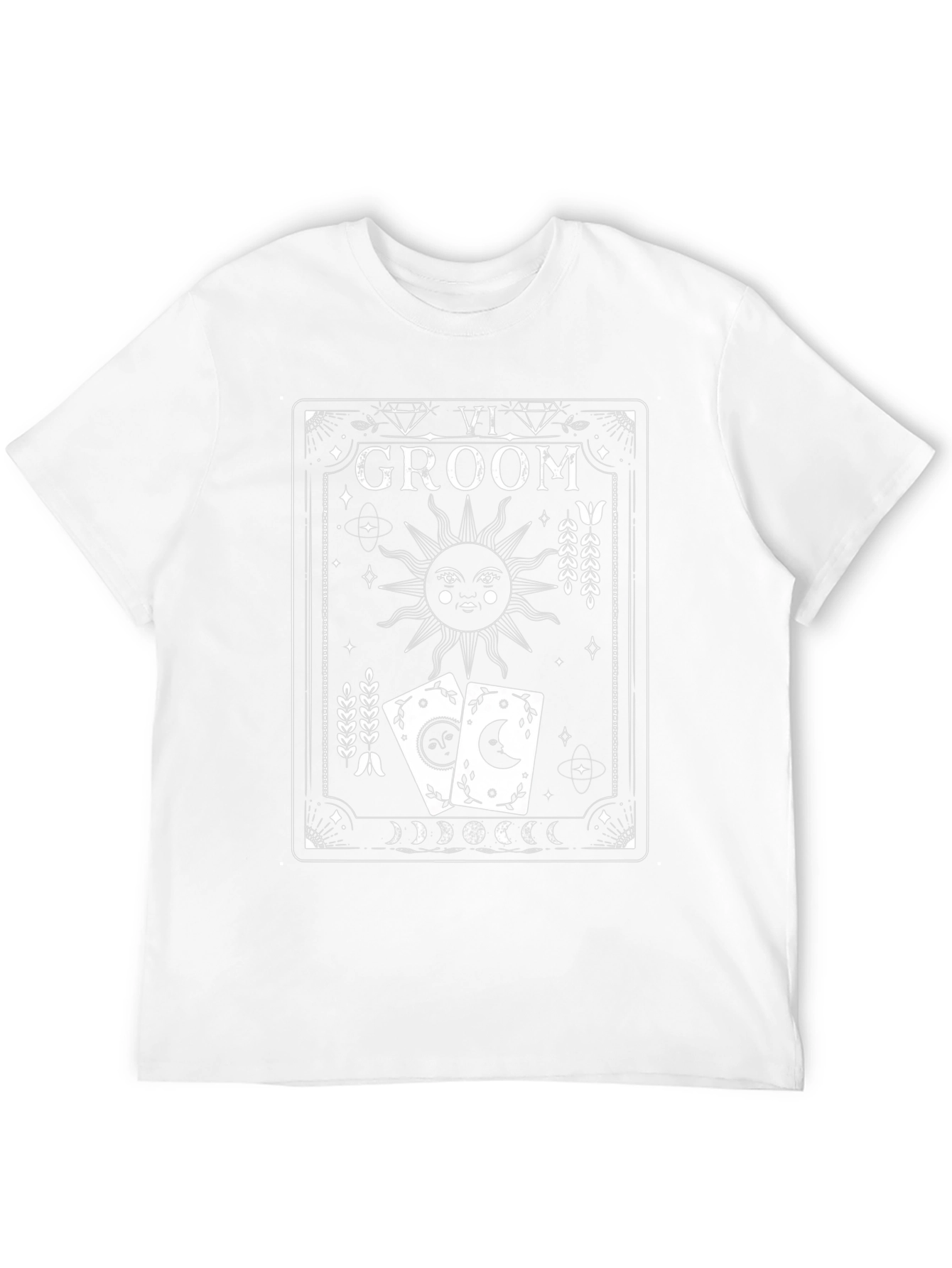 Groom Tarot Card T-Shirt Mystical Wedding Tee
