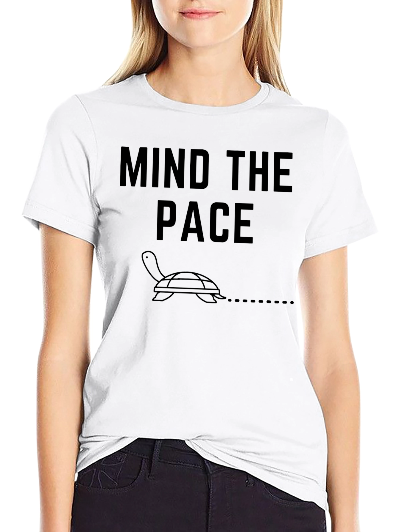 Mind The Pace Turtle Graphic T-Shirt