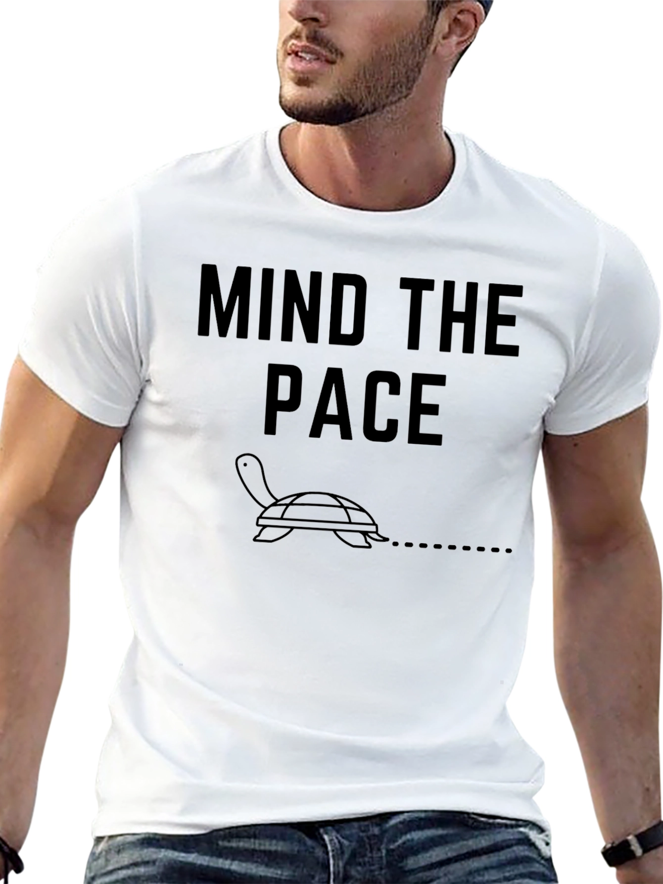 Mind The Pace Turtle Graphic T-Shirt