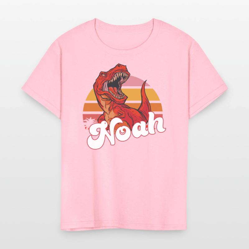 NOAH - Lovely boy name with T-REX dino