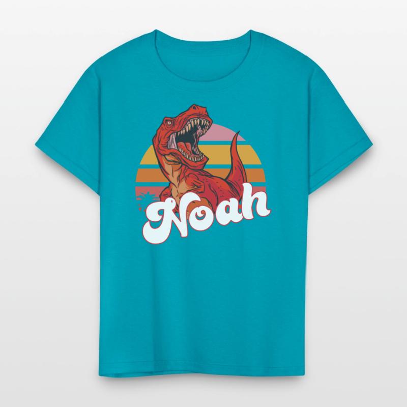 NOAH - Lovely boy name with T-REX dino