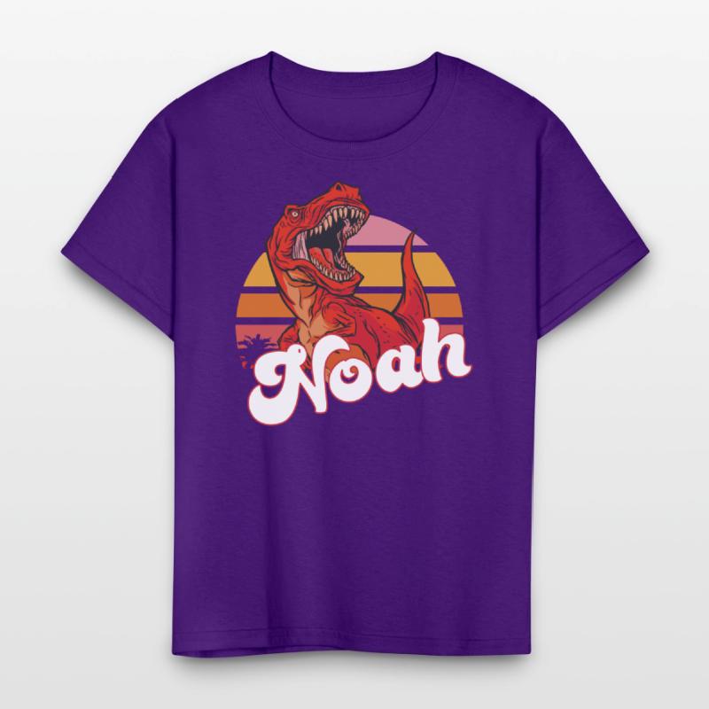 NOAH - Lovely boy name with T-REX dino
