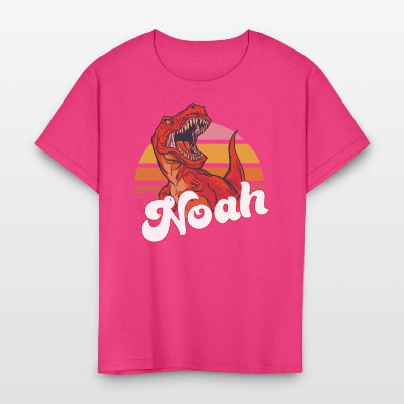 NOAH - Lovely boy name with T-REX dino