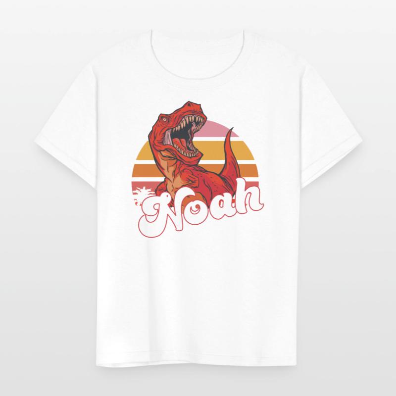 NOAH - Lovely boy name with T-REX dino