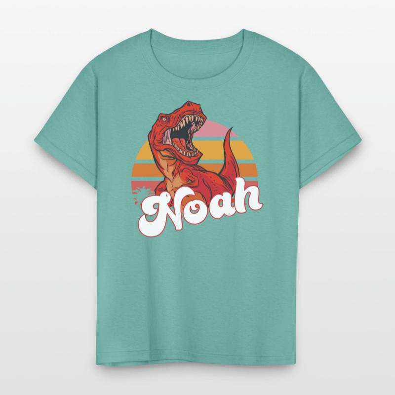 NOAH - Lovely boy name with T-REX dino