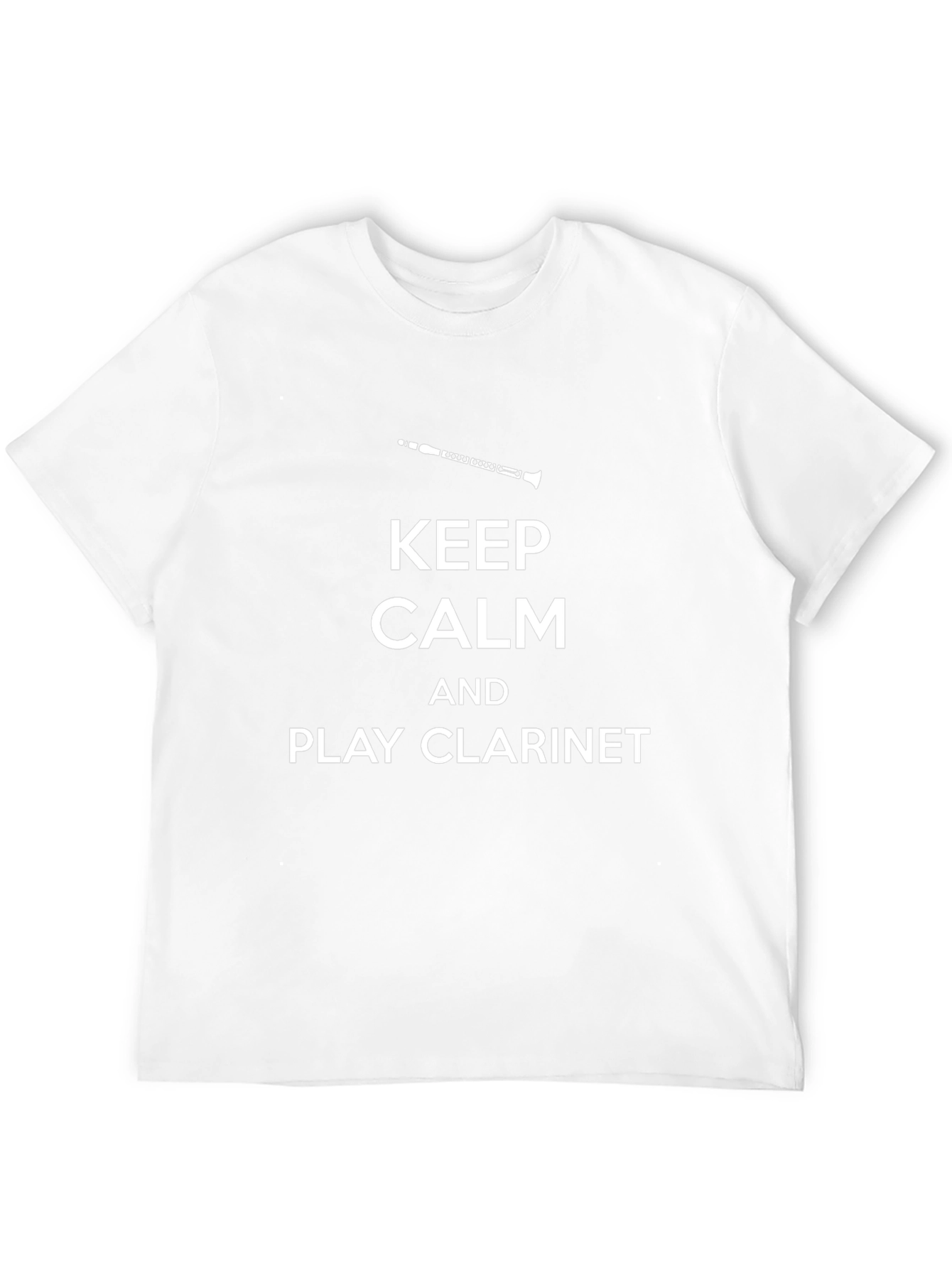 Keep Calm and Play Clarinet Black T-Shirt