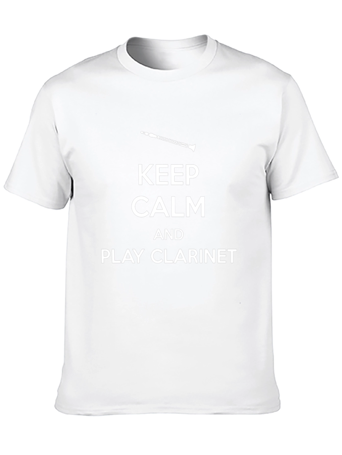 Keep Calm and Play Clarinet Black T-Shirt