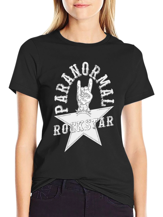 Paranormal Rockstar Graphic Tee - Black Cotton