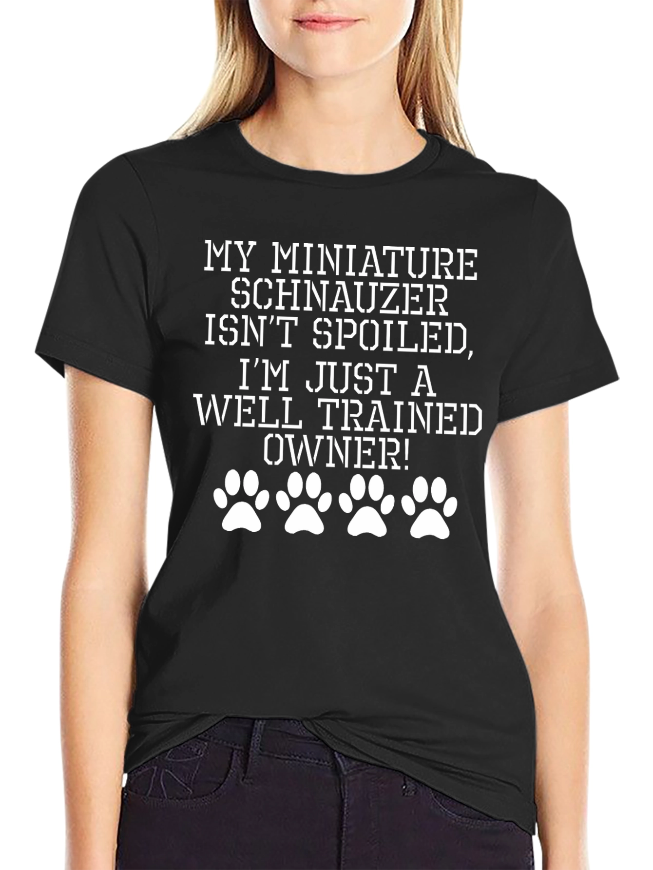 Miniature Schnauzer Well-Trained Owner Tee