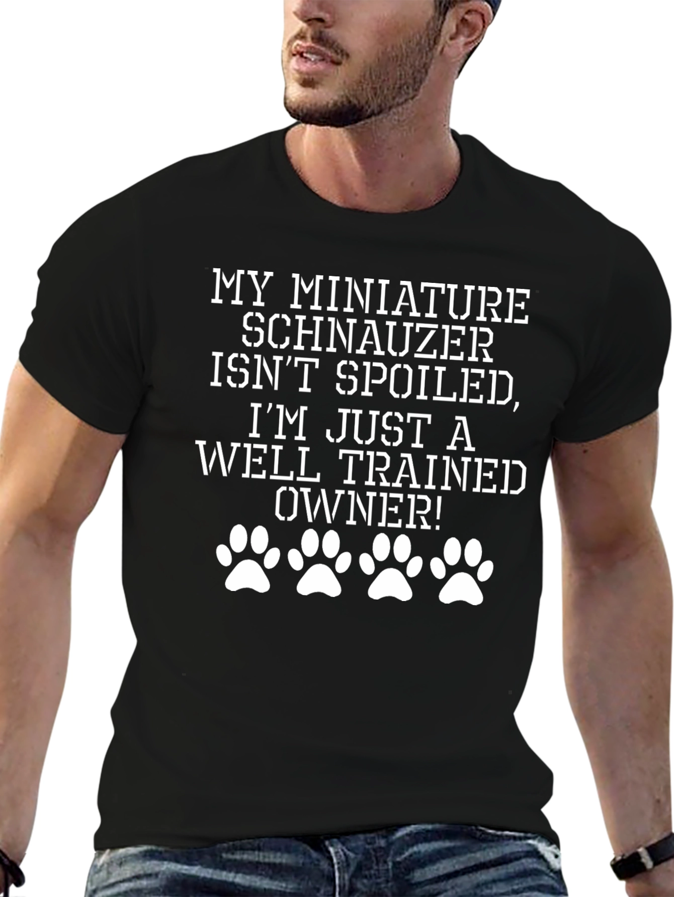 Miniature Schnauzer Well-Trained Owner Tee