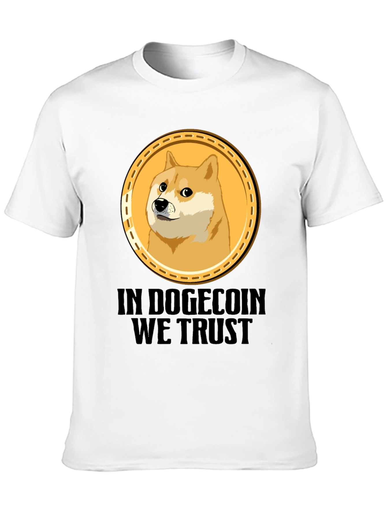 In Dogecoin We Trust Black T-Shirt